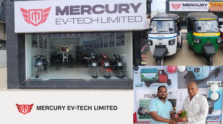 Mercury Ev-Tech Ltd opens 2 new showrooms in Gujarat